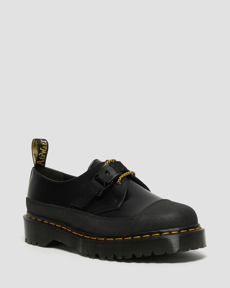 Zapatos Oxford Dr Martens 1461 Made In England Bex Tech Smooth Cuero Hombre Negros | MX 221MQZ